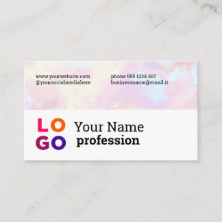 Ihr Firmenlogo - Benutzerdefinierter Rainbow Visitenkarte