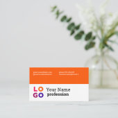 Ihr Firmenlogo - benutzerdefiniertes, einfaches Or Visitenkarte (Stehend Vorderseite)