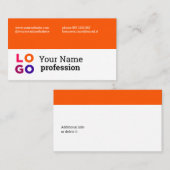 Ihr Firmenlogo - benutzerdefiniertes, einfaches Or Visitenkarte (Vorne/Hinten)