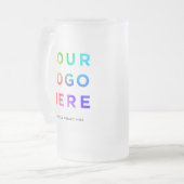 Ihr Firmenlogo Custom 16oz Biergläser| Mattglas Bierglas (Vorderseite Links)
