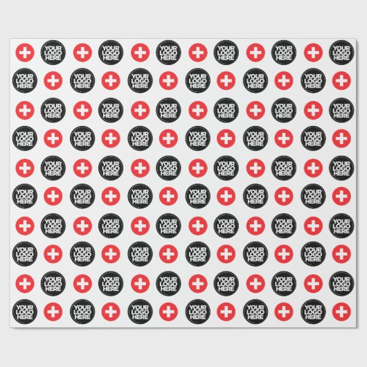 Ihr Firmenlogo Custom Schweiz Geschenkpapier (Flach)