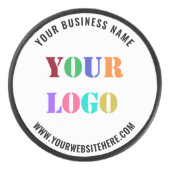 Ihr Firmenlogo - Custom Text Hockey Puck (Vorderseite)