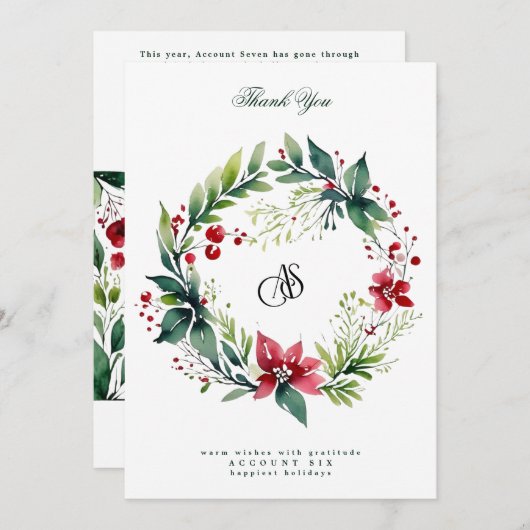 Ihr Firmenlogo | Der glücklichste Feiertagsschrei Feiertagskarte (Vorne/Hinten)