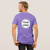 Ihr Firmenlogo Eigener Text und Farben Tri-Blend Shirt (Rückseite voll)