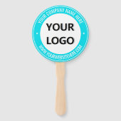 Ihr Firmenlogo Eigener Text- und Farbhandschuh Fächer (Vorderseite)