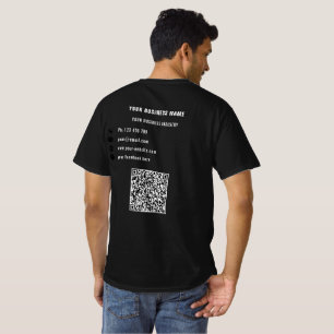 Ihr Firmenlogo Eigener Text und QR-T - Shirt
