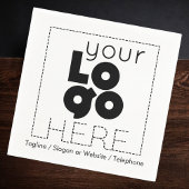 Ihr Firmenlogo + Einwegpapier Party Servietten