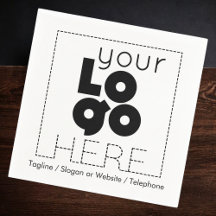 Ihr Firmenlogo + Einwegpapier Party Servietten