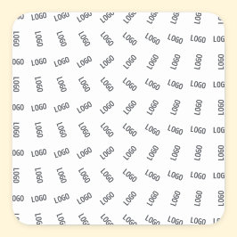 Ihr Firmenlogo | Einzigartiges Logo-Design Quadratischer Aufkleber