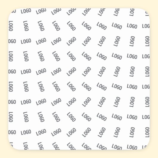 Ihr Firmenlogo | Einzigartiges Logo-Design Quadratischer Aufkleber