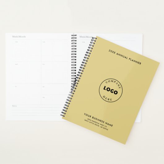 Ihr Firmenlogo Elegant Moderne Mitarbeiter 2025 Planer (Anzeige)