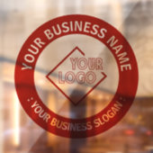 Ihr Firmenlogo Fensteraufkleber (Blatt 2)