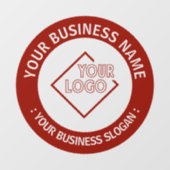 Ihr Firmenlogo Fensteraufkleber (Blatt)