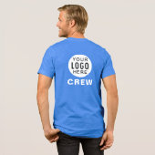 Ihr Firmenlogo Firmenmitarbeiter individuell Tri-Blend Shirt (Rückseite voll)