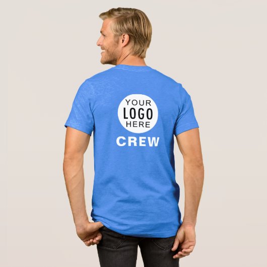 Ihr Firmenlogo Firmenmitarbeiter individuell Tri-Blend Shirt (Rückseite voll)