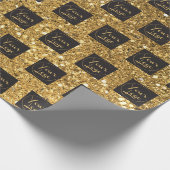 Ihr Firmenlogo für Gold-Glitzer Geschenkpapier (Ecke)
