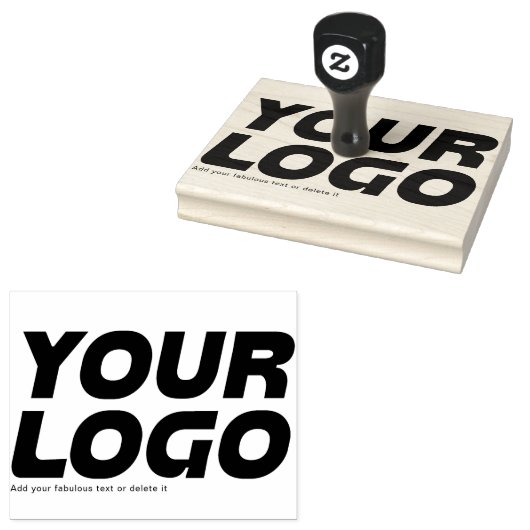 Ihr Firmenlogo für große Briefmarke Gummistempel (Stempel)