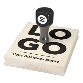 Ihr Firmenlogo für große Briefmarke Gummistempel