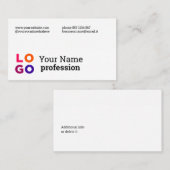 Ihr Firmenlogo ganz einfach Visitenkarte (Vorne/Hinten)