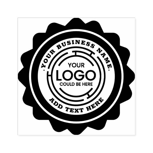 Ihr Firmenlogo Gummistempel (Prägung)