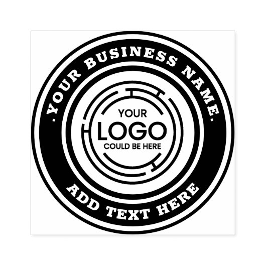 Ihr Firmenlogo Gummistempel (Prägung)