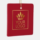 Ihr Firmenlogo - Happy Holidays Keramikornament (Rechts)