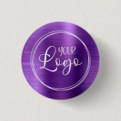 Ihr Firmenlogo hier Amethyst Ombre Button (Vorderseite)