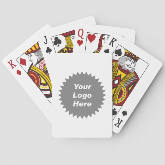 Ihr Firmenlogo hier anzeigen Spielkarten (Rückseite)