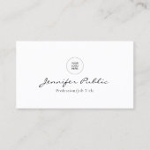 Ihr Firmenlogo hier Moderne Elegante Trendy Visitenkarte (Vorderseite)