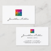 Ihr Firmenlogo hier Moderne Vorlage Visitenkarte (Vorne/Hinten)