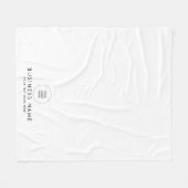 Ihr Firmenlogo hier stilvoll einfach Fleecedecke (Vorderseite (Horizontal))