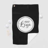 Ihr Firmenlogo im weißen Kreis Golfhandtuch (Insitu)