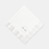 Ihr Firmenlogo in der Ecke klein Serviette (Ecke)