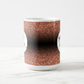 Ihr Firmenlogo, Kupfer und Schwarzes Ombre Kaffeetasse (Mittel)