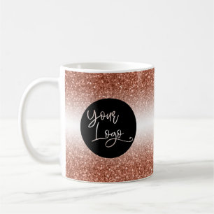 Ihr Firmenlogo, Kupfer und weißer Ombre Kaffeetasse