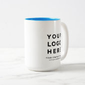 Ihr Firmenlogo Light Blue Large Zweifarbige Tasse (VorderseiteRechts)