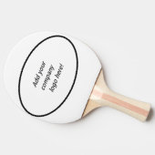 Ihr Firmenlogo-Markenname-kundenspezifisches Tischtennis Schläger (Seitenansicht)