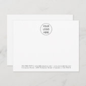 Ihr Firmenlogo Minimalistisch Beruflich Mitteilungskarte (Vorne/Hinten)