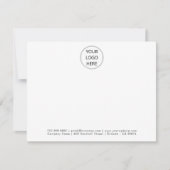 Ihr Firmenlogo Minimalistisch Beruflich Mitteilungskarte (Vorderseite)