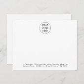 Ihr Firmenlogo Minimalistisch Beruflich Mitteilungskarte (Vorne/Hinten)