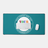 Ihr Firmenlogo mit Text und benutzerdefinierten Fa Schreibtischunterlage (Tastatur & Maus)