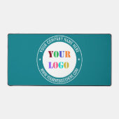 Ihr Firmenlogo mit Text und benutzerdefinierten Fa Schreibtischunterlage (Vorderseite)