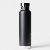 Ihr Firmenlogo Modern Minimalistisch Schwarz Trinkflasche (Rechts)
