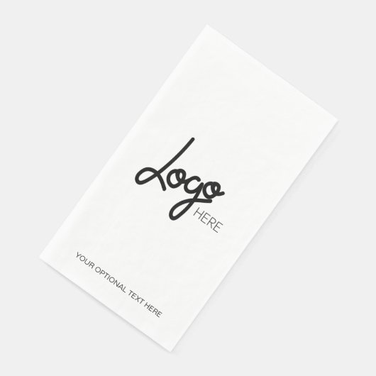 Ihr Firmenlogo Modern Minimalistisch Serviette (Ecke)
