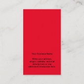 Ihr Firmenlogo Modern Red Earring Display Card Visitenkarte (Rückseite)