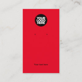 Ihr Firmenlogo Modern Red Earring Display Card Visitenkarte