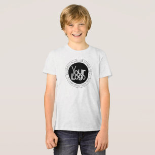 Ihr Firmenlogo & moderner einfacher editierbarer T Tri-Blend Shirt