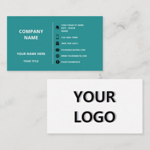 Ihr Firmenlogo Name Info Business Card Vorlage Visitenkarte