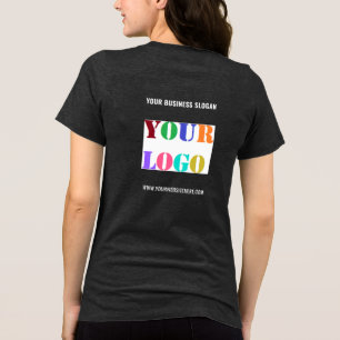 Ihr Firmenlogo Name Info Markenwerbeartikel Tri-Blend Shirt