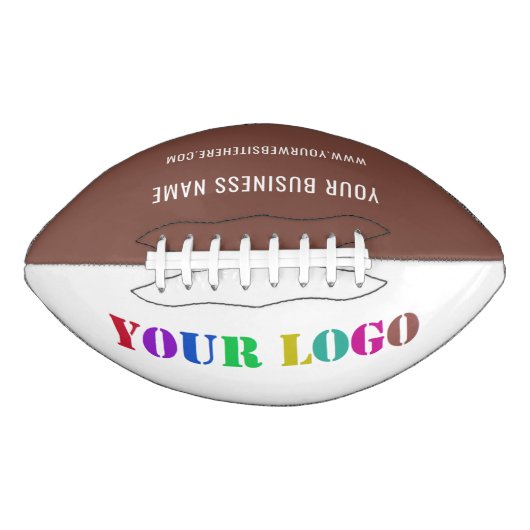 Ihr Firmenlogo Name Website Fußball Werbeaktion Football (Vorderseite)